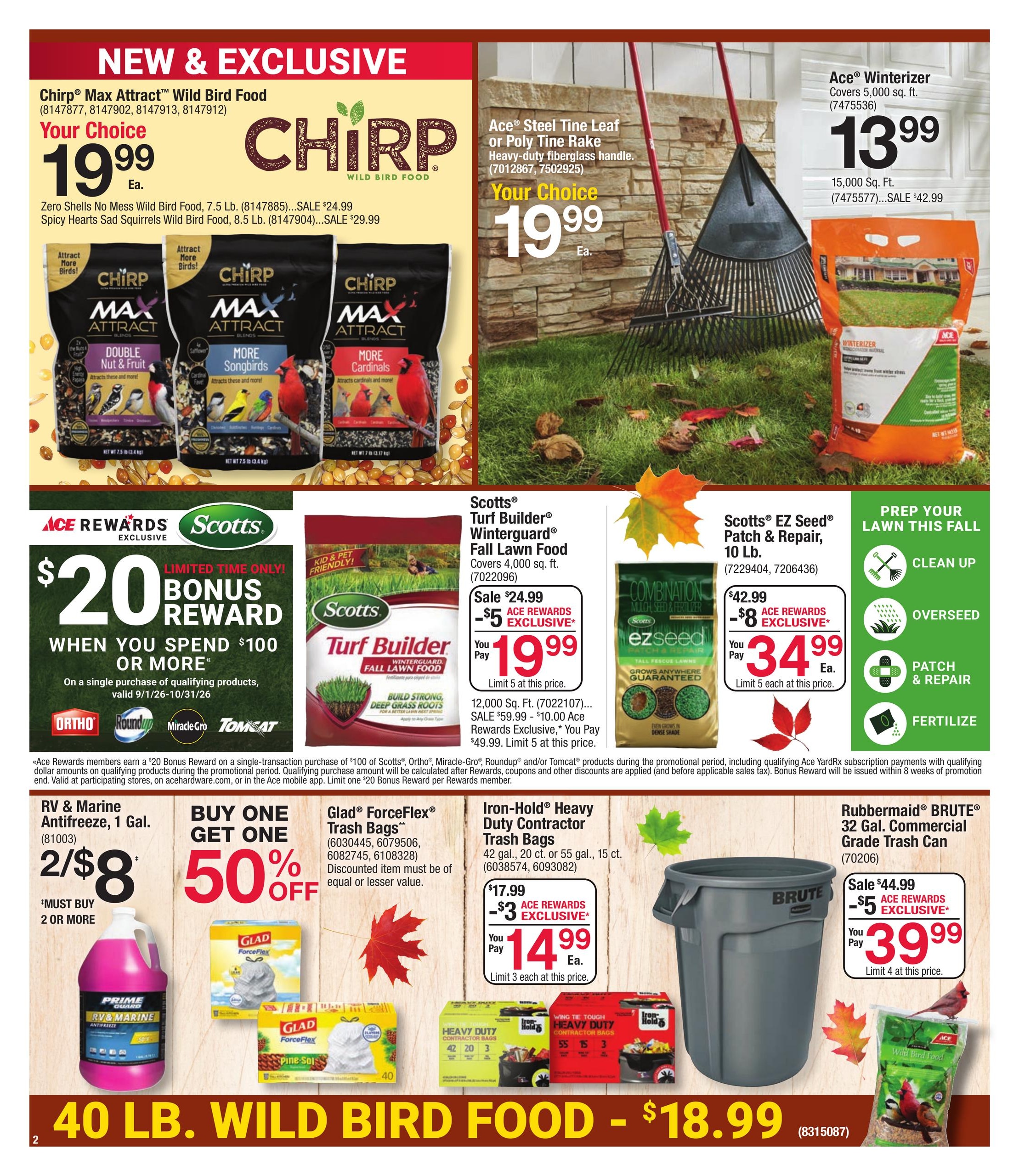 Ace Hardware Autumn Savings are Falling Sale Weekly Ad October 20 - 31, 2026
