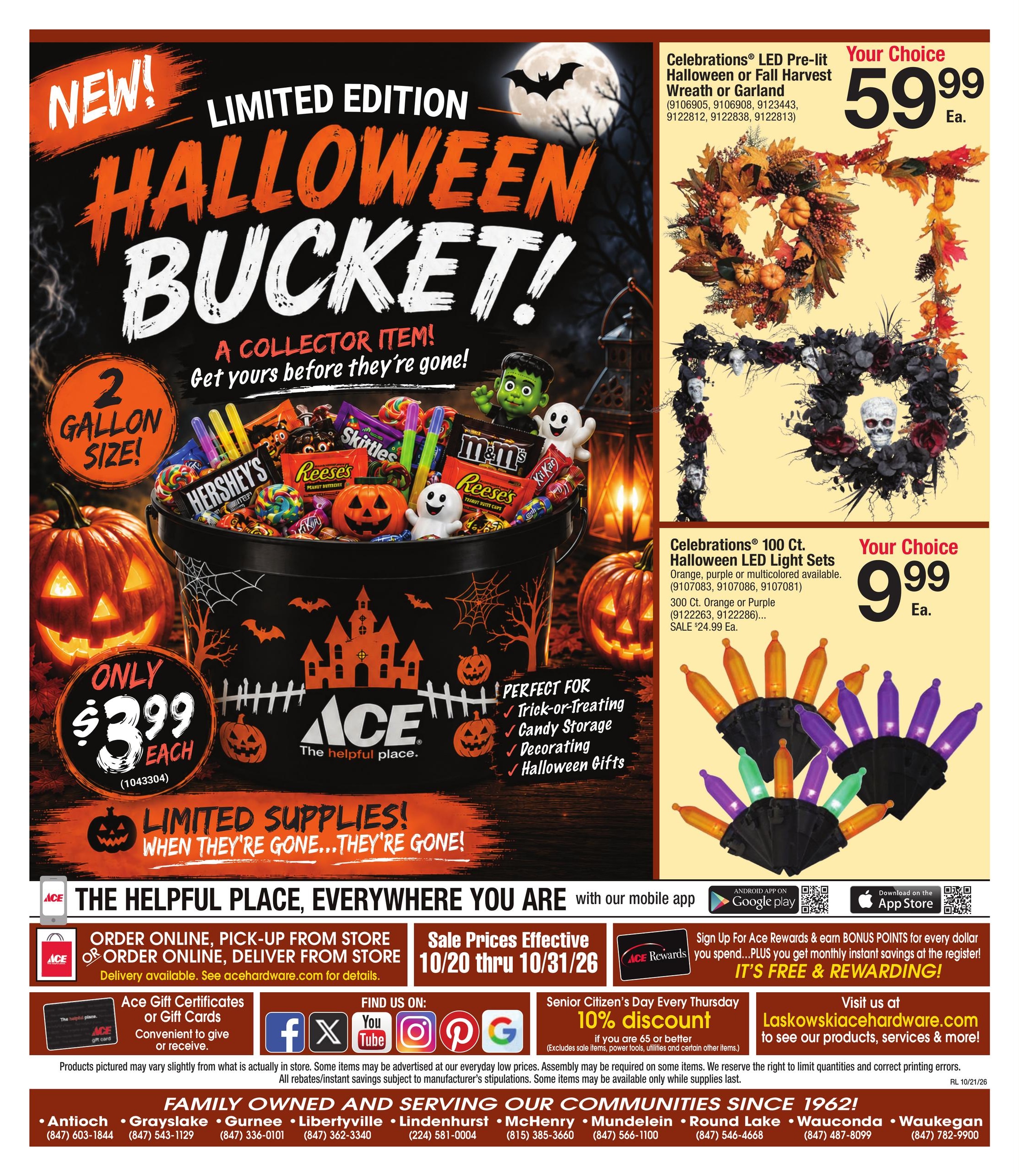 Ace Hardware Autumn Savings are Falling Sale Weekly Ad October 20 - 31, 2026