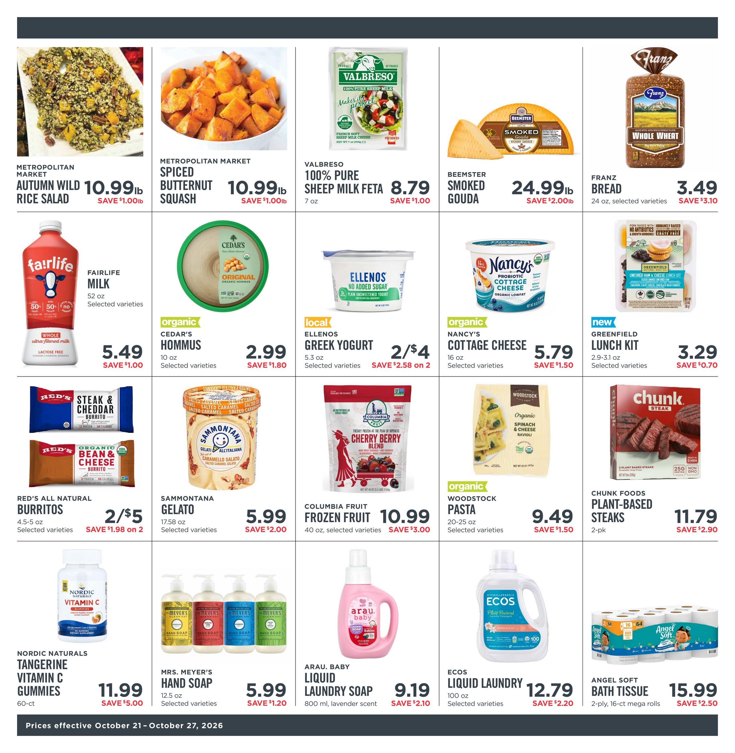 Metropolitan Market Weekly Ad October 21 - 27, 2026