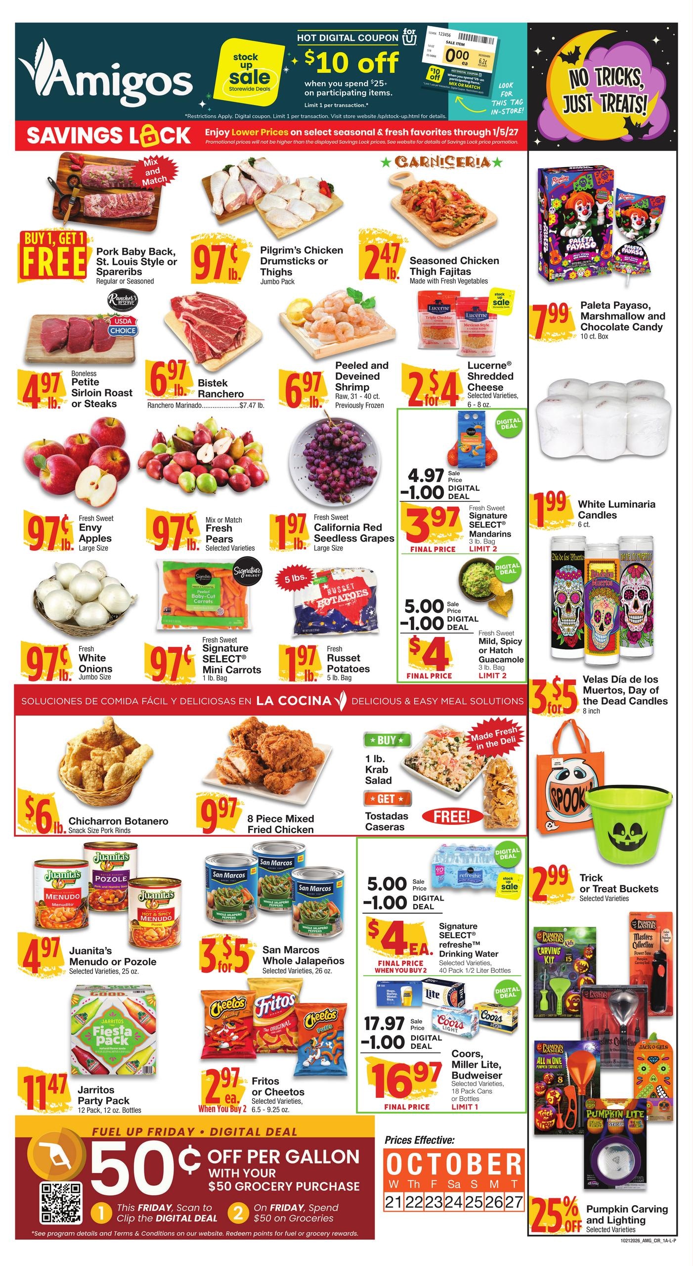 Amigos United Weekly Ad October 21 - 27, 2026