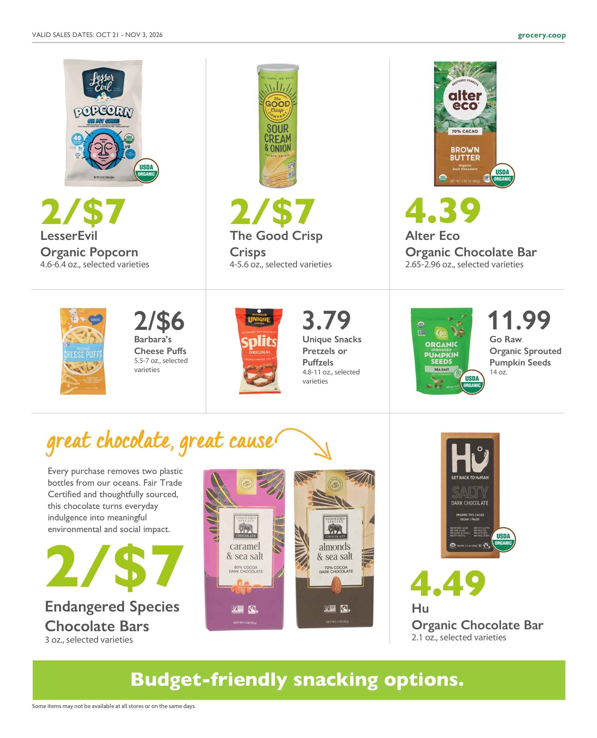 Astoria Co-op Co-op Deals Weekly Ad October 21 - November 3, 2026
