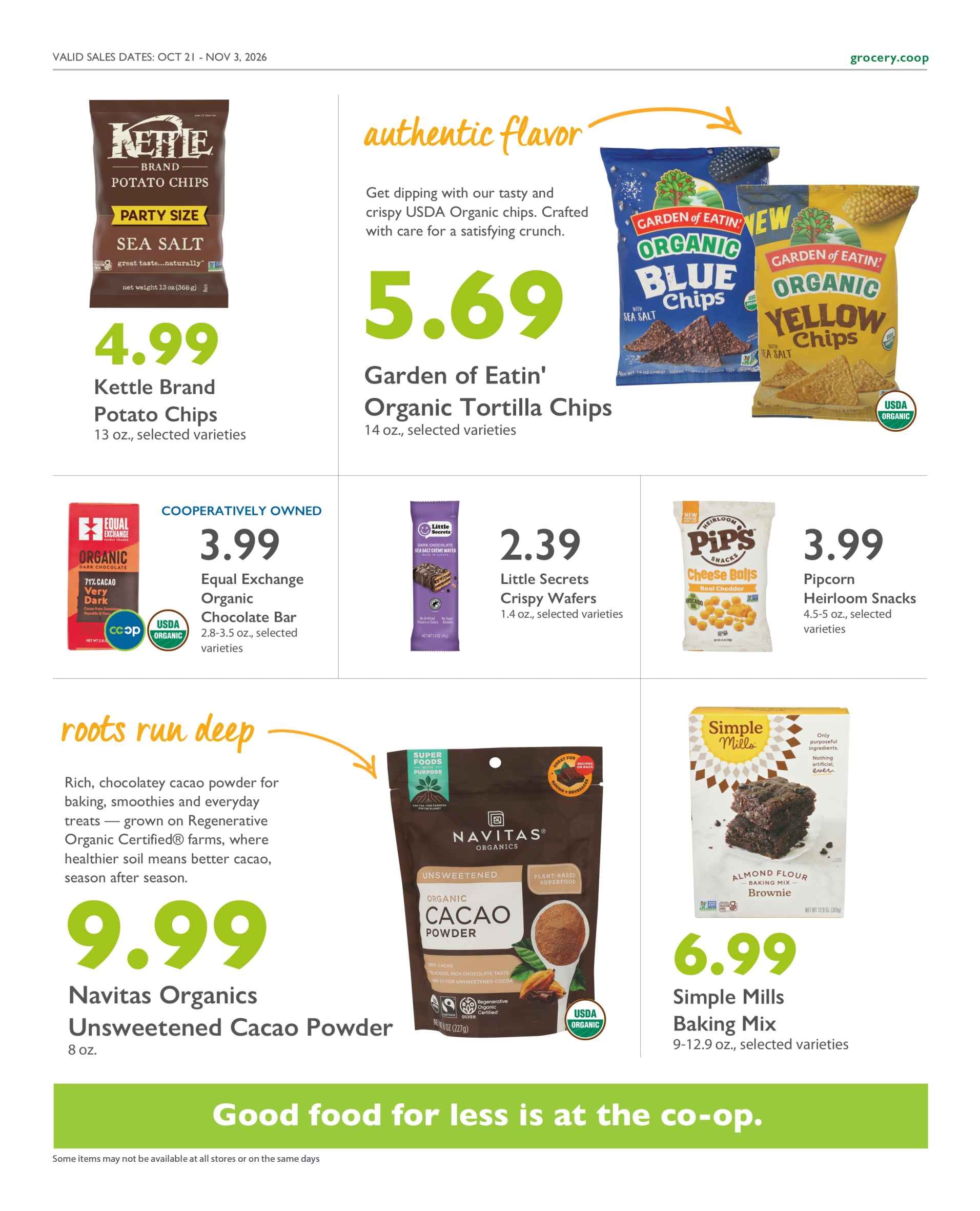 Astoria Co-op Co-op Deals Weekly Ad October 21 - November 3, 2026
