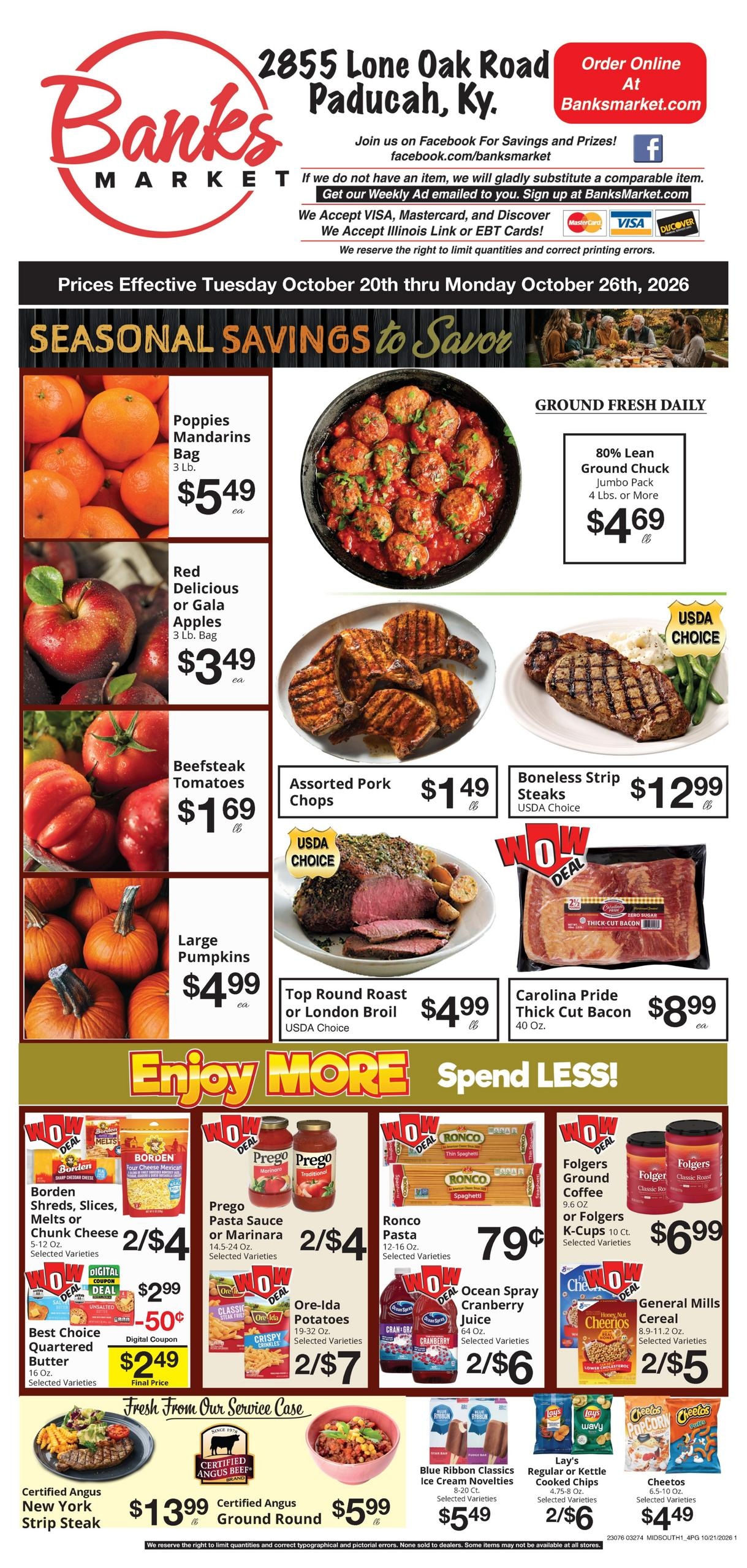 Banks Market Weekly Ad October 20 - 26, 2026