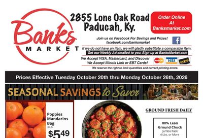 Banks Market Weekly Ad October 20 - 26, 2026