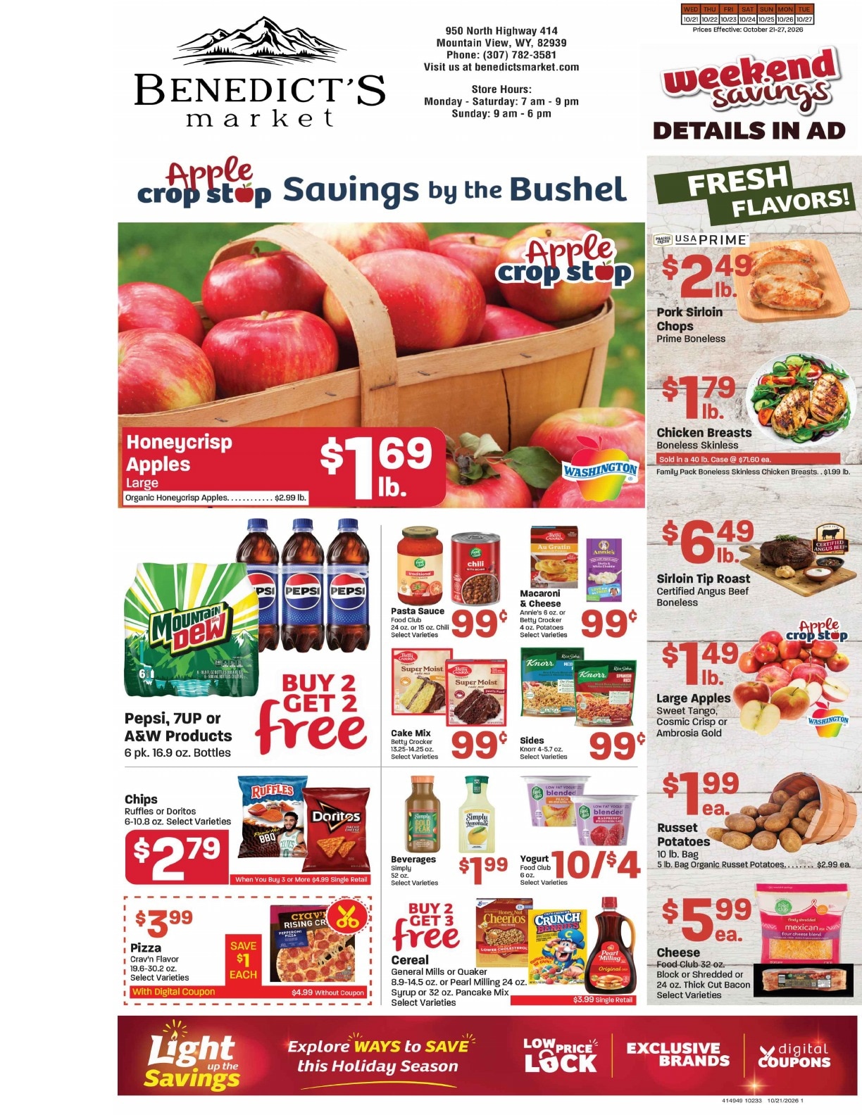 Benedict's Market Weekly Ad October 21 - 27, 2026