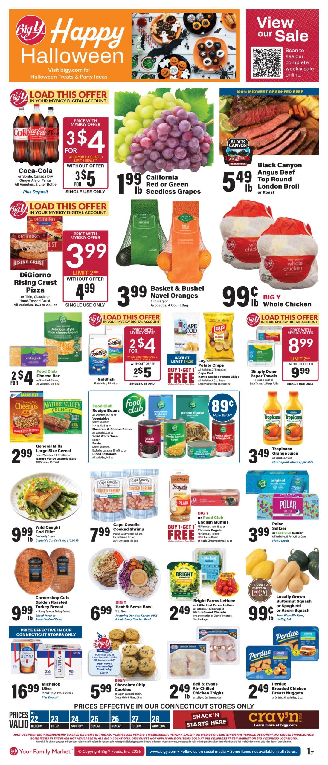 Big Y Weekly Ad October 22 - 28, 2026