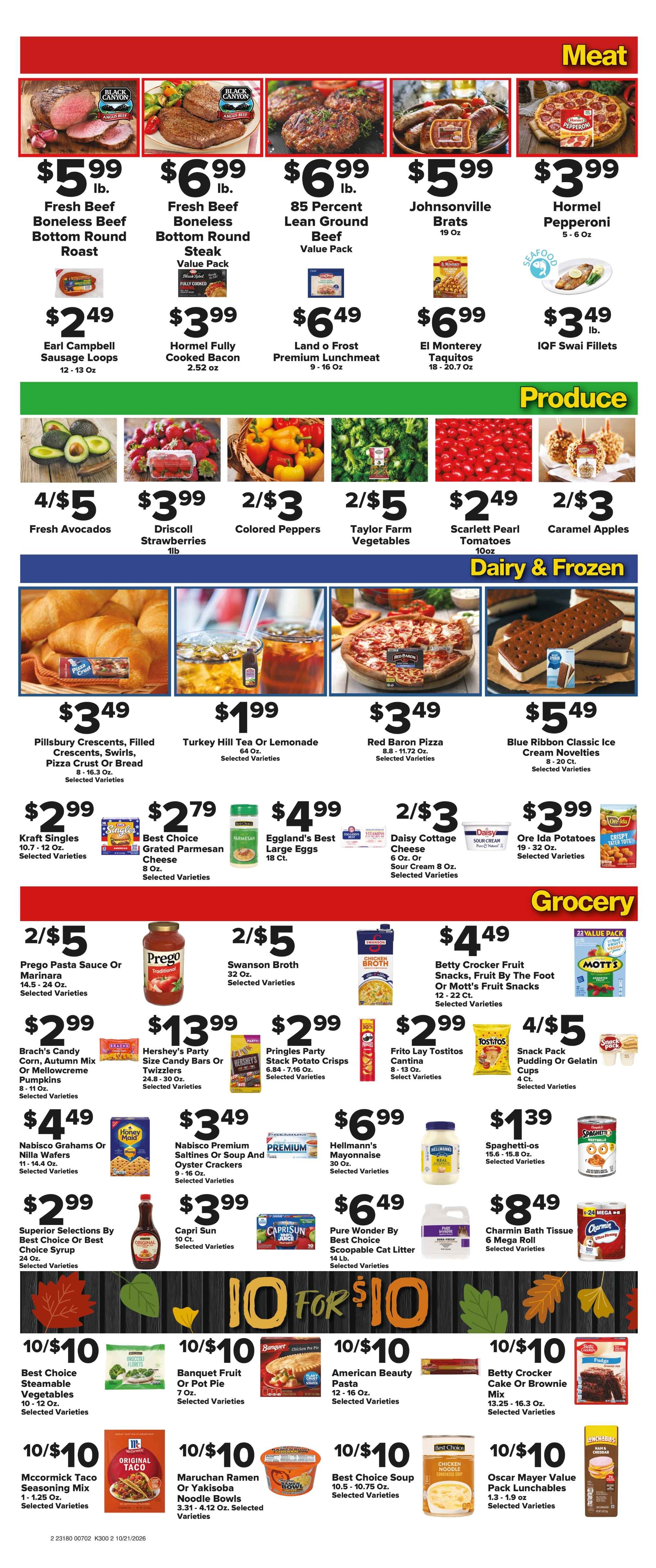 Brothers Market (Bloomfield, IA) Weekly Ad October 21 - 28, 2026