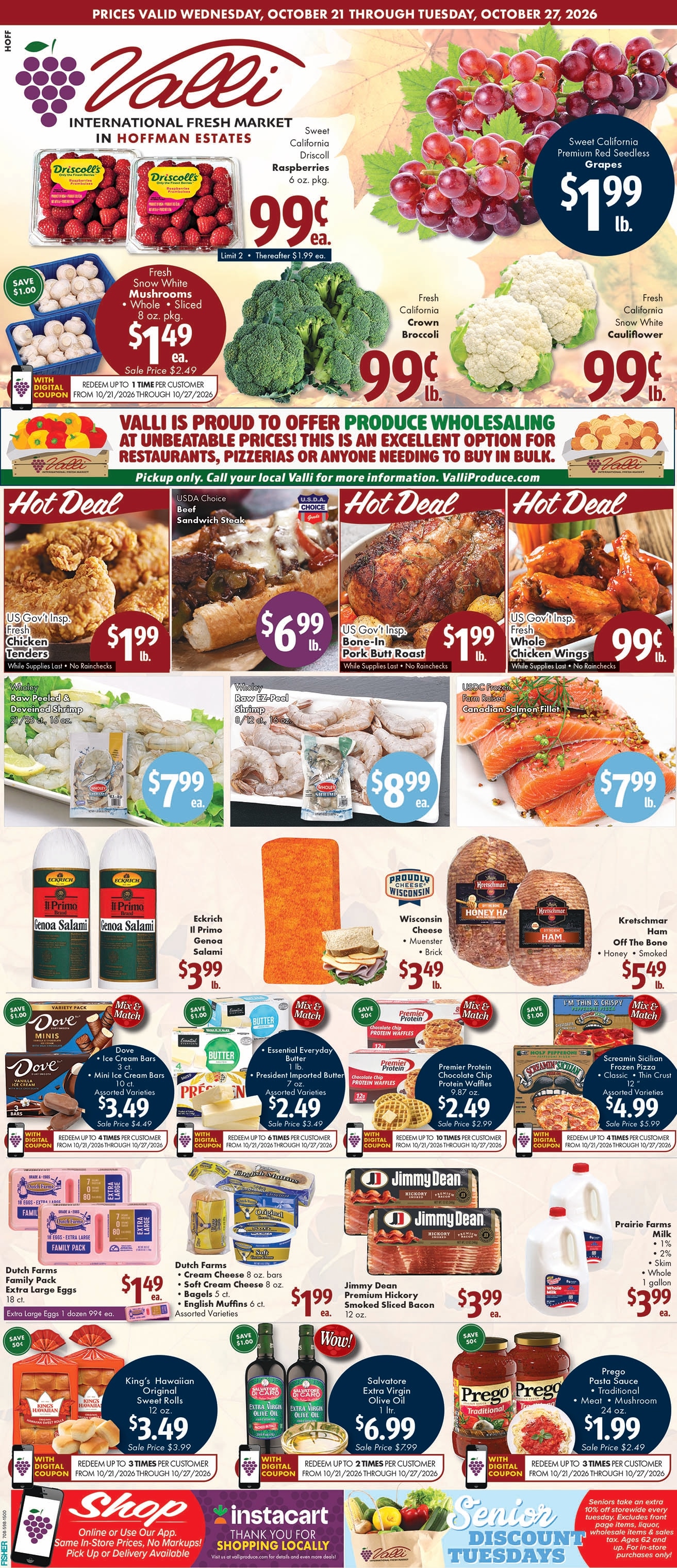Valli Produce (Hoffman Estates, IL) Weekly Ad October 21 - 27, 2026