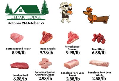 Cedar Lodge Market Weekly Ad October 21 - 27, 2026