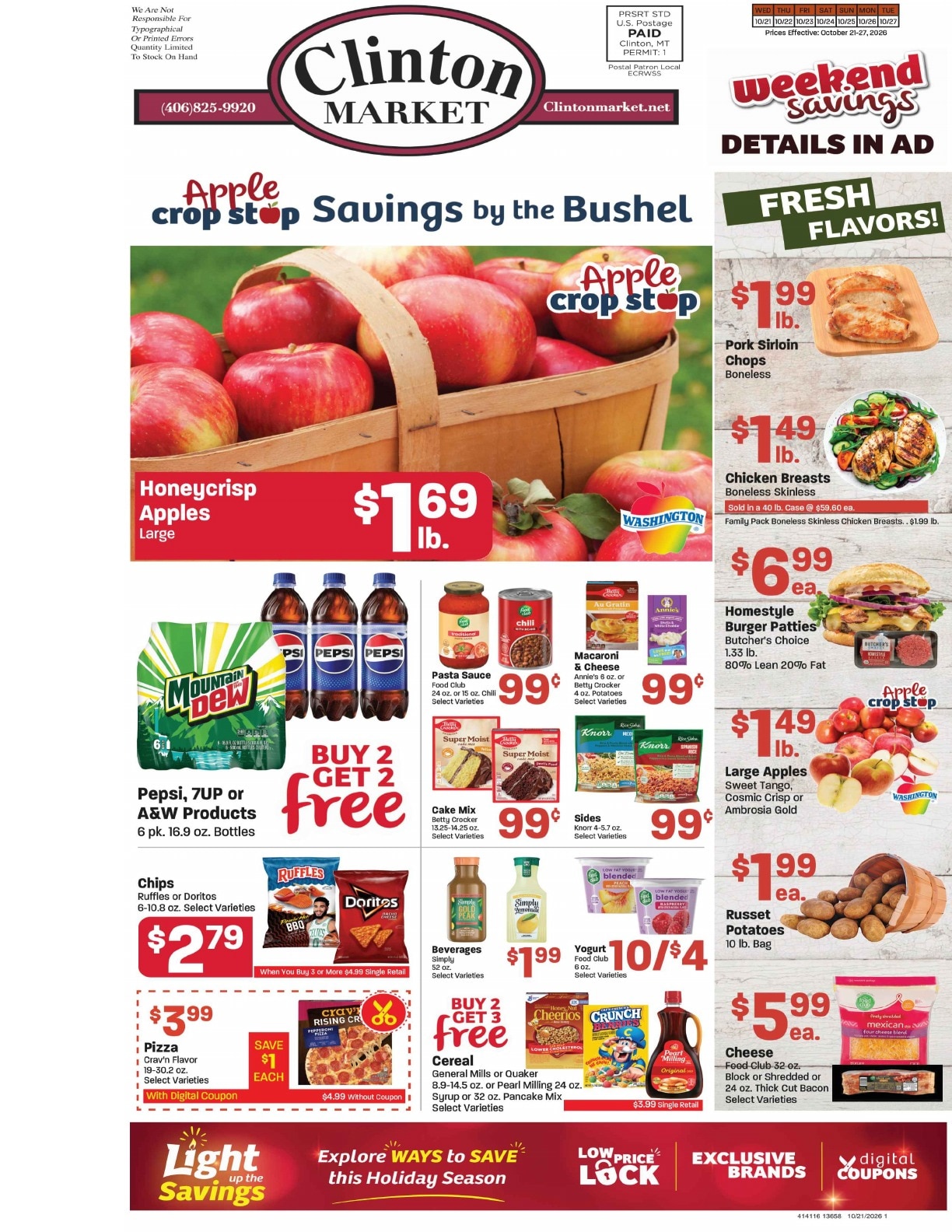 Clinton Market Weekly Ad October 21 - 27, 2026