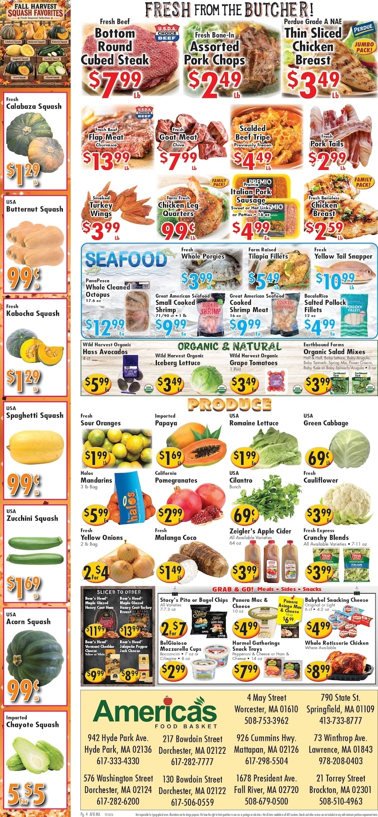 America's Food Basket (Massachusetts) Weekly Ad October 16 - 22, 2026