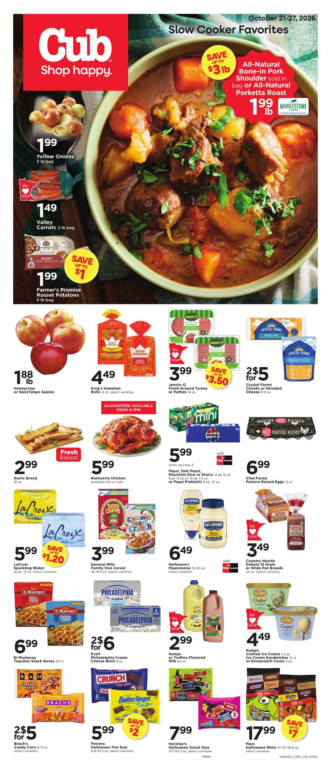 Cub Foods (Rochester Area, MN) Weekly Savings Weekly Ad October 21 - 27, 2026