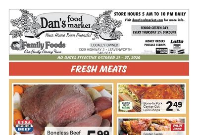 Dan's Food Market Weekly Ad October 21 - 27, 2026