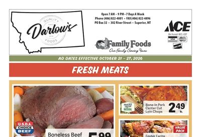 Darlow's Quality Foods Weekly Ad October 21 - 27, 2026