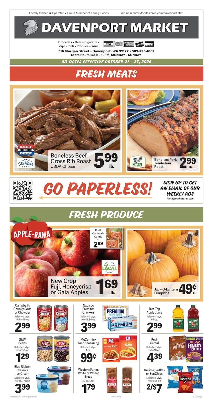 Davenport Market Weekly Ad October 21 - 27, 2026