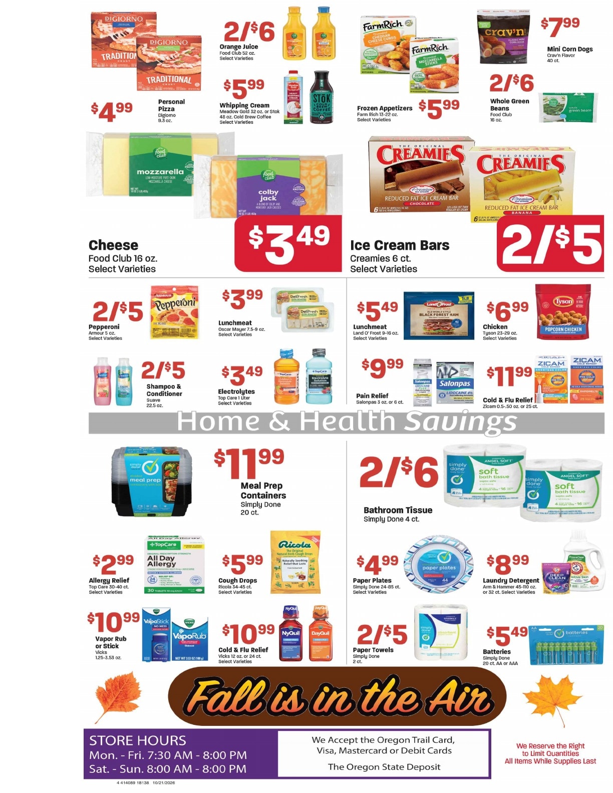 Elgin Foodtown Weekly Ad October 21 - 27, 2026