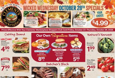 Clements' Marketplace (Rhode Island) Weekly Ad October 23 - 29, 2026