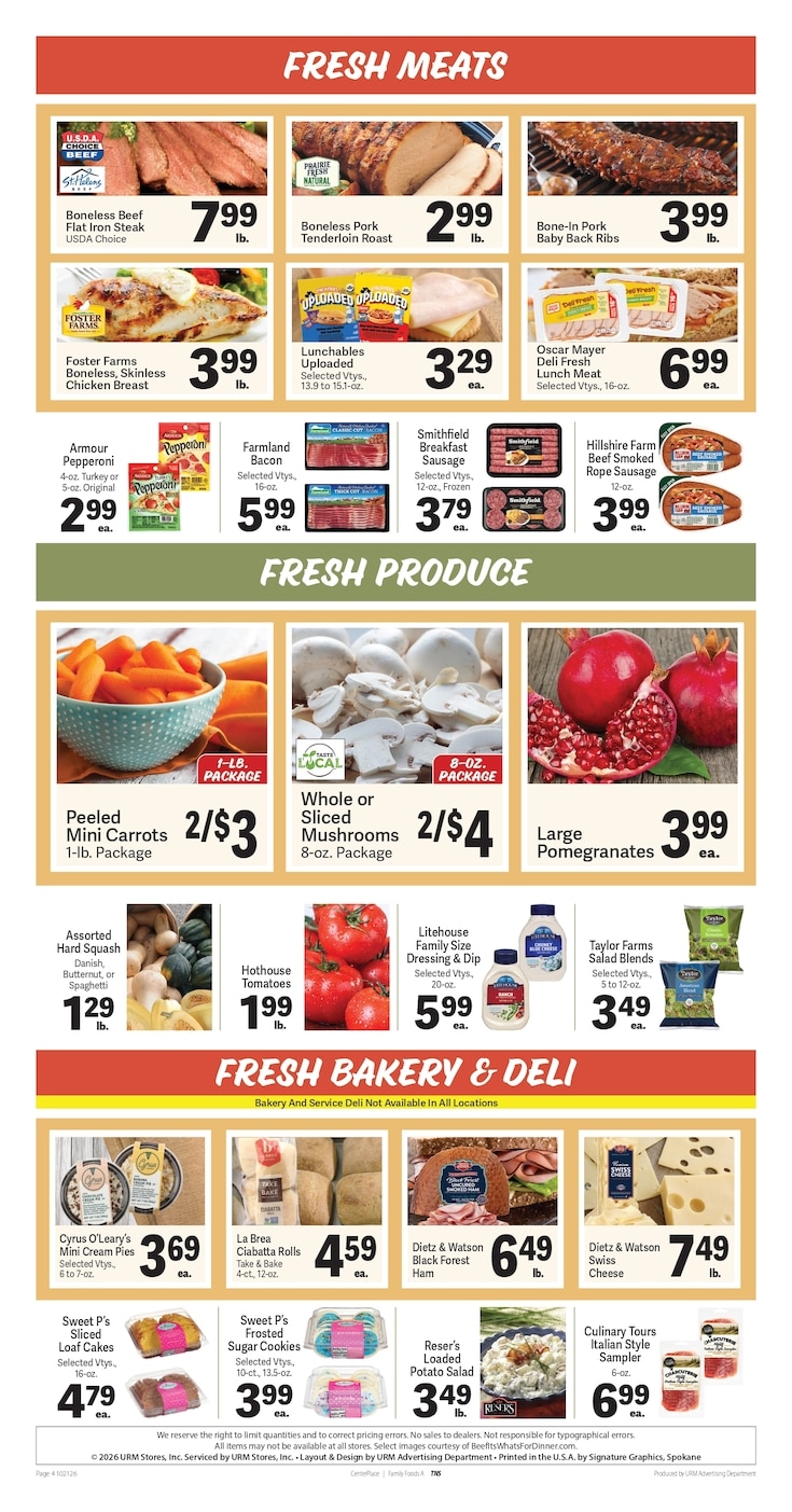 Entiat Food Center Weekly Ad October 21 - 27, 2026