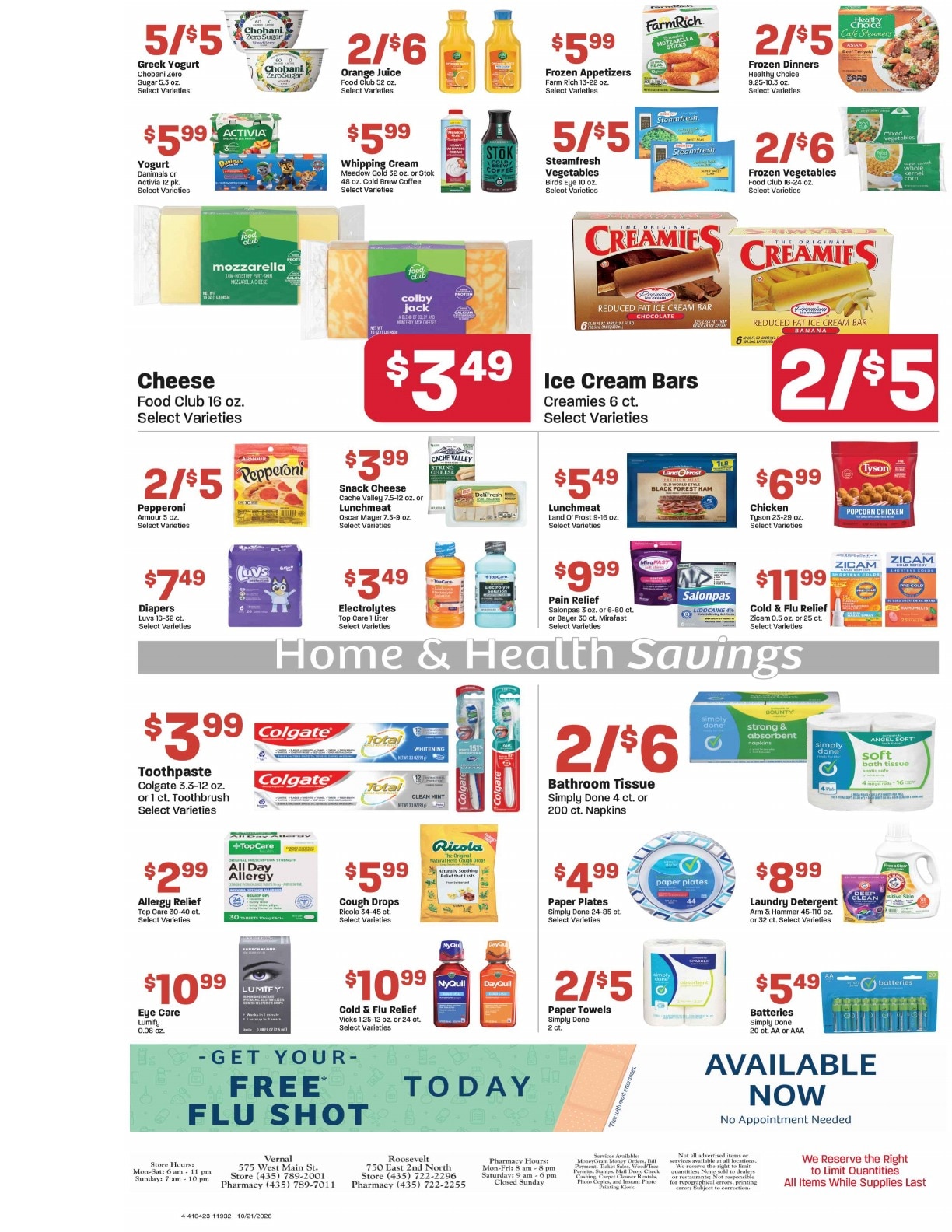 Davis Food & Drug (Roosevelt, UT) Weekly Ad October 21 - 27, 2026