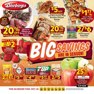 Dierbergs (Saint Clair-St. Louis Area, MO) Weekly Ad October 20 - 26, 2026