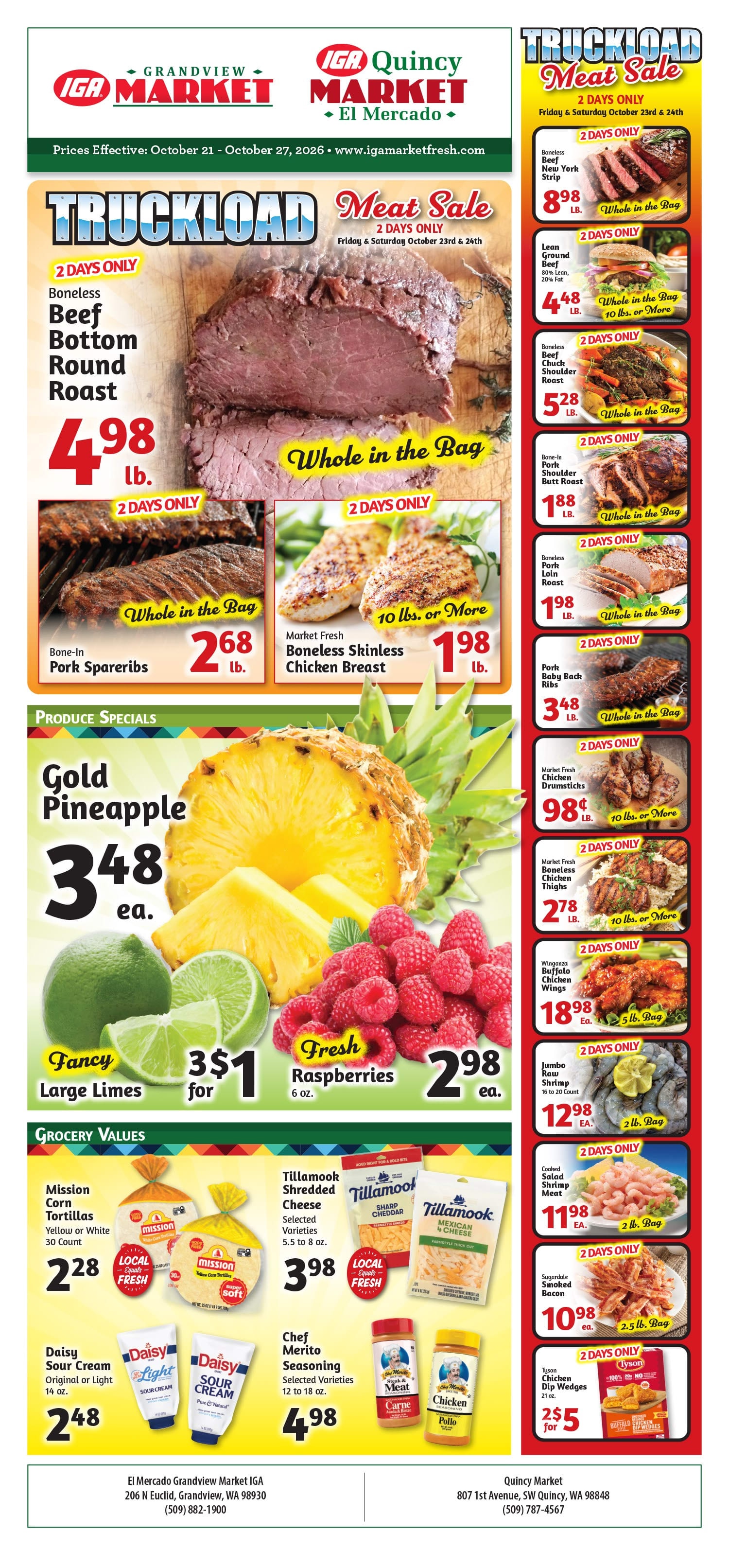 El Mercado de Grandview Weekly Ad October 21 - 27, 2026