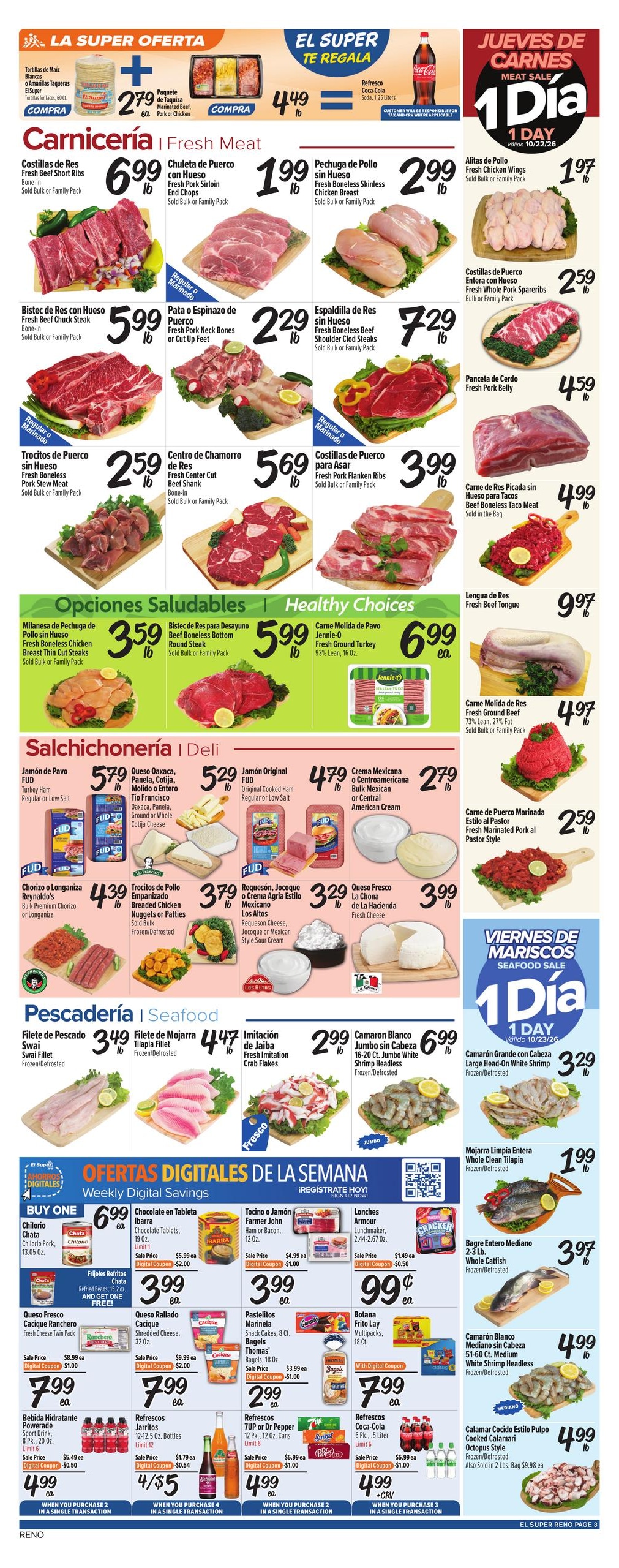 El Super (Loyalton Area, CA) Weekly Ad October 21 - 27, 2026