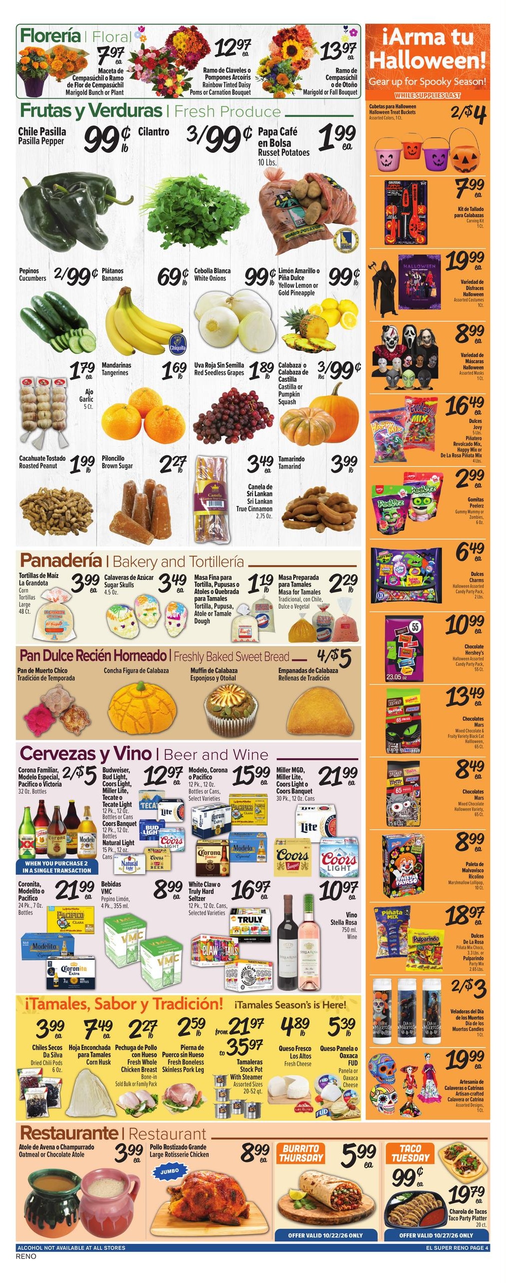 El Super (Loyalton Area, CA) Weekly Ad October 21 - 27, 2026