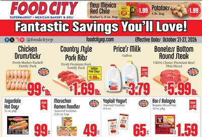 Food City El Paso Weekly Ad October 21 - 27, 2026