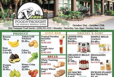 Food & Thought Weekly Ad October 21 - 27, 2026