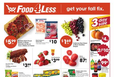 Food 4 Less (El Monte-West Covina Area, CA) California Weekly Ad October 21 - 27, 2026