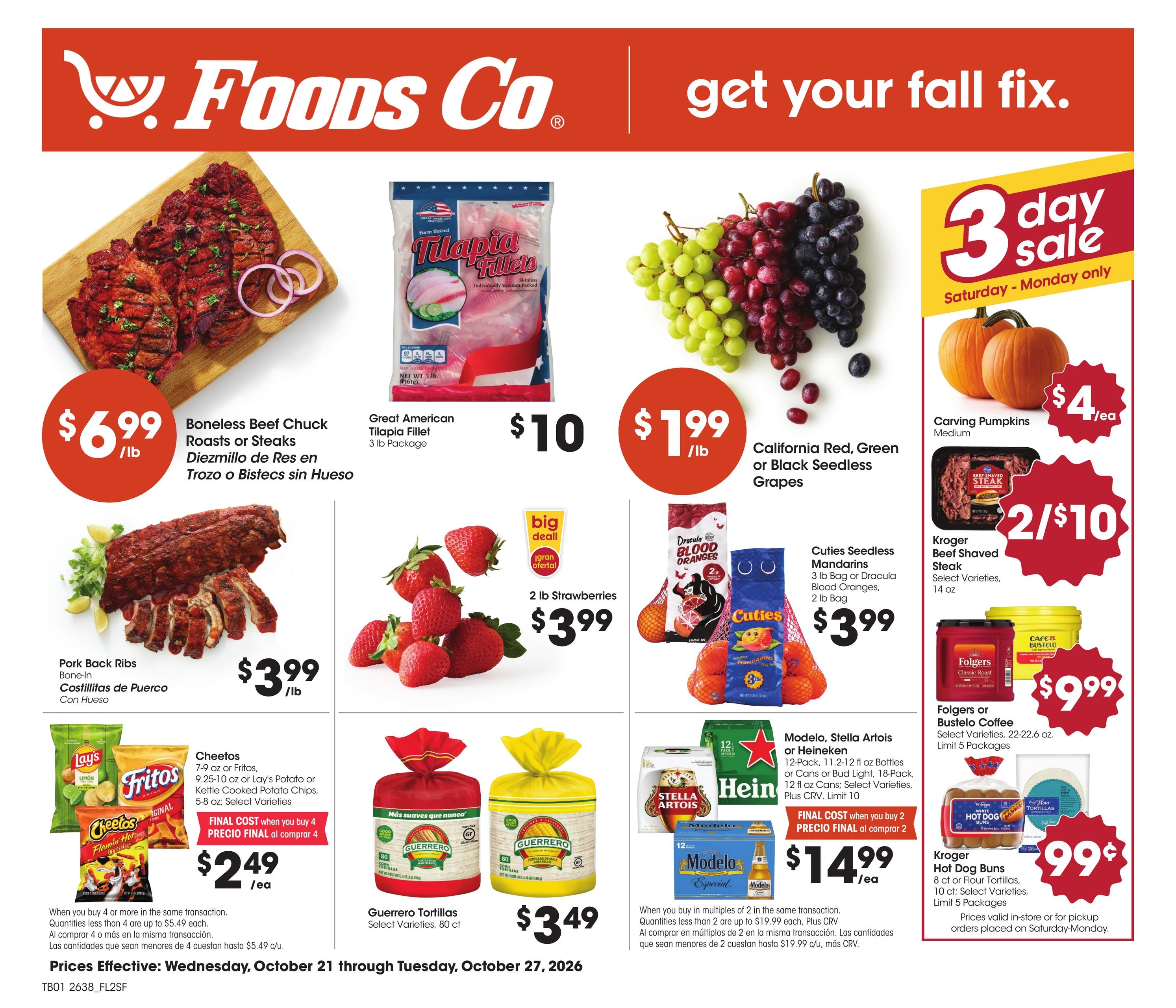 Foods Co (Berkeley Area, CA) Weekly Ad October 21 - 27, 2026