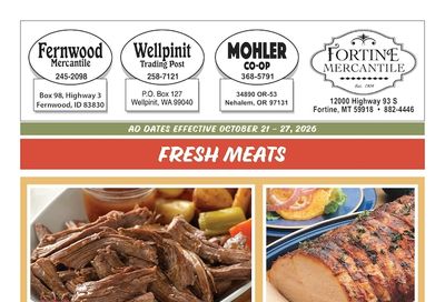 Fortine Mercantile Weekly Ad October 21 - 27, 2026