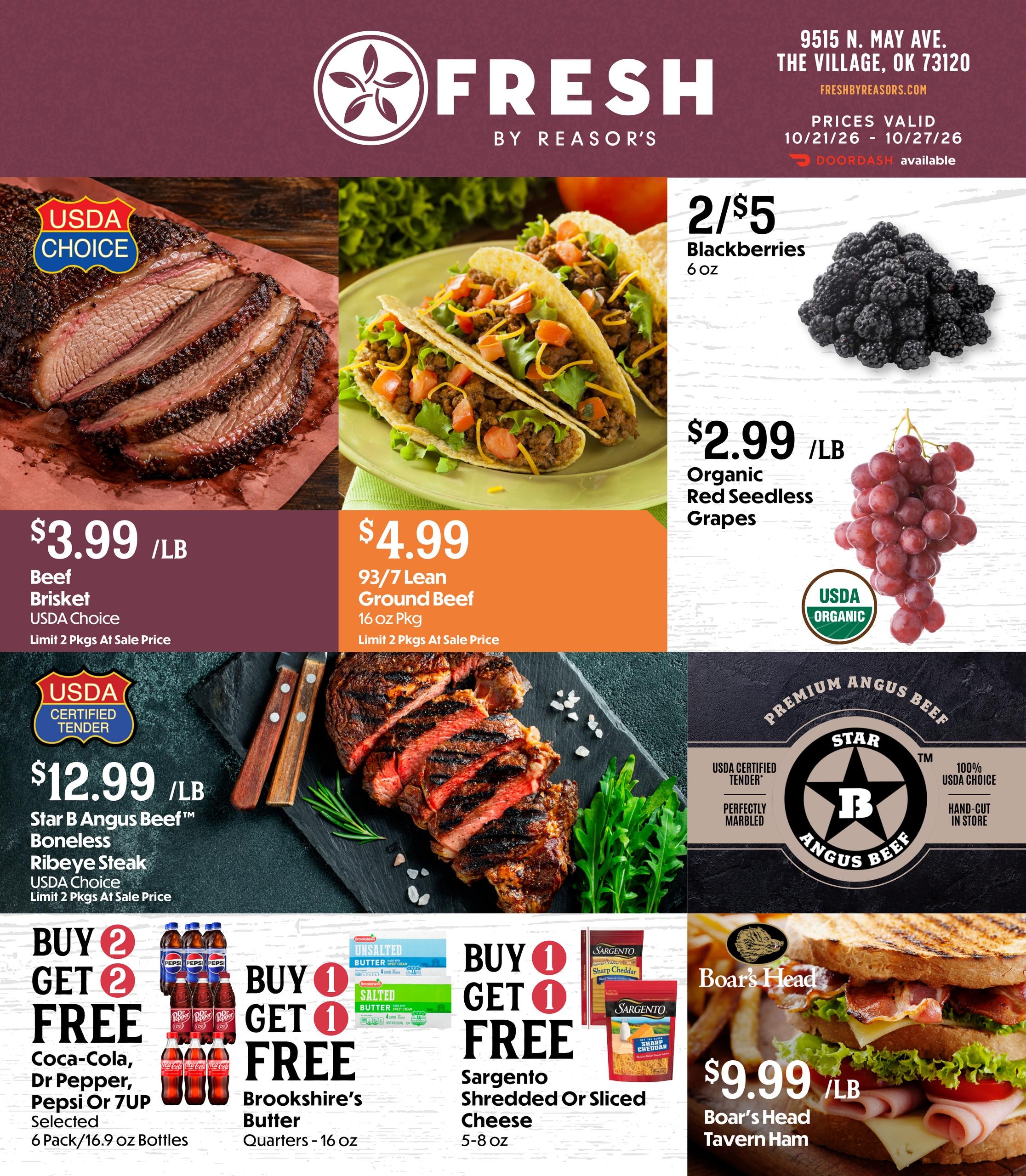 FRESH by Reasor's (Hinton Area, OK) Weekly Ad October 21 - 27, 2026