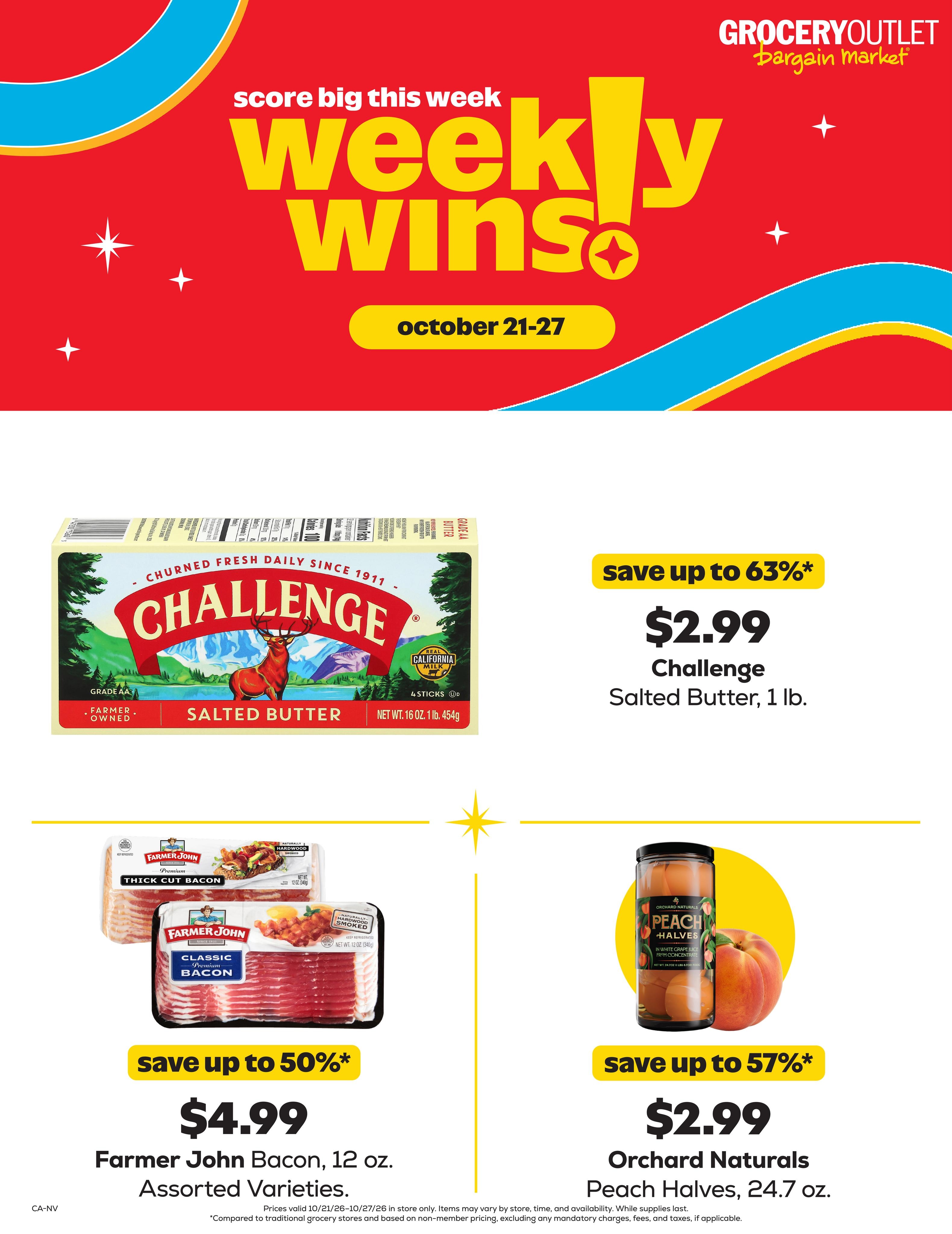 Grocery Outlet (Alhambra Area, CA) Weekly Ad October 21 - 27, 2026