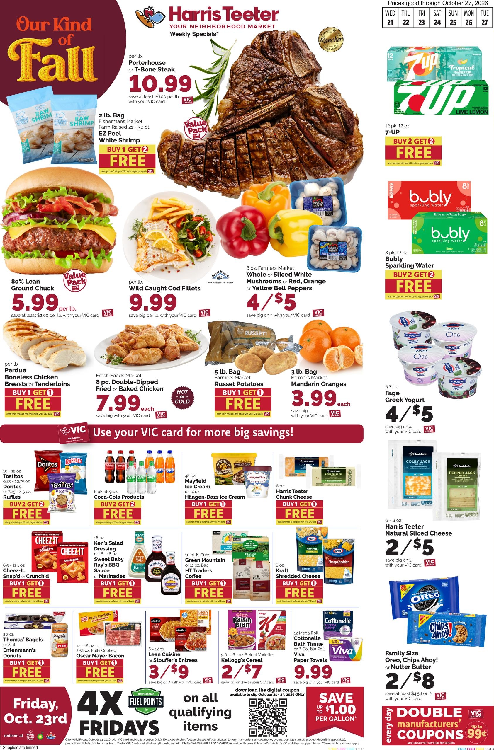 Harris Teeter (Bethany Beach Area, DE) Weekly Ad October 21 - 27, 2026