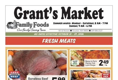 Grant's Family Foods Weekly Ad October 21 - 27, 2026