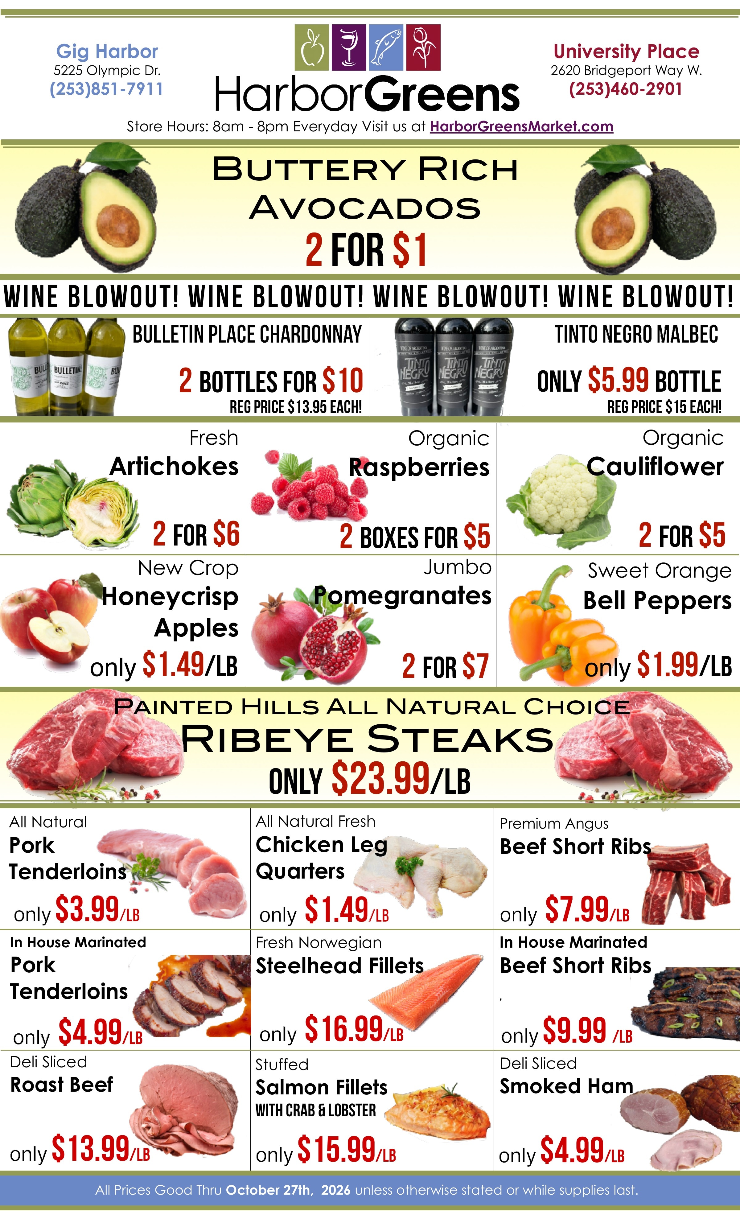 Harbor Greens Market Weekly Ad October 21 - 27, 2026