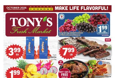Tony's Fresh Market (Country Club Hills Area, IL) Weekly Ad October 21 - 27, 2026