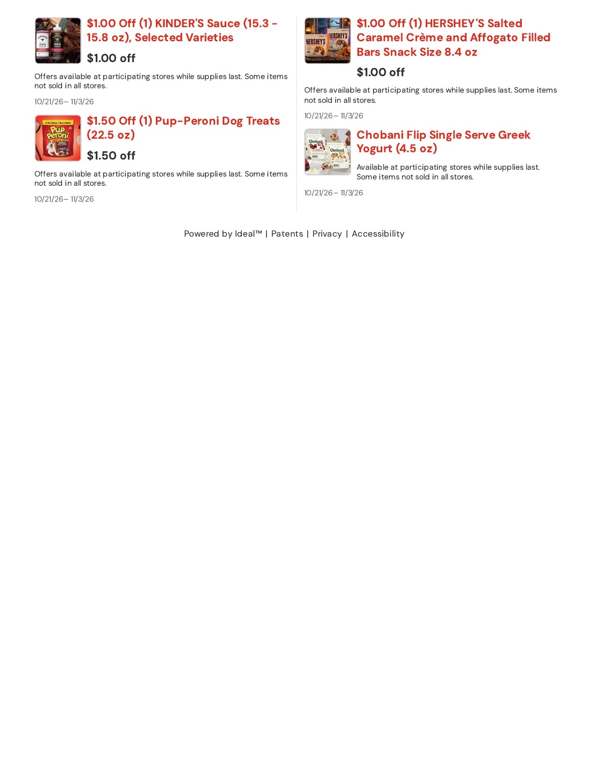 Amagansett IGA Weekly Ad October 21 - November 3, 2026