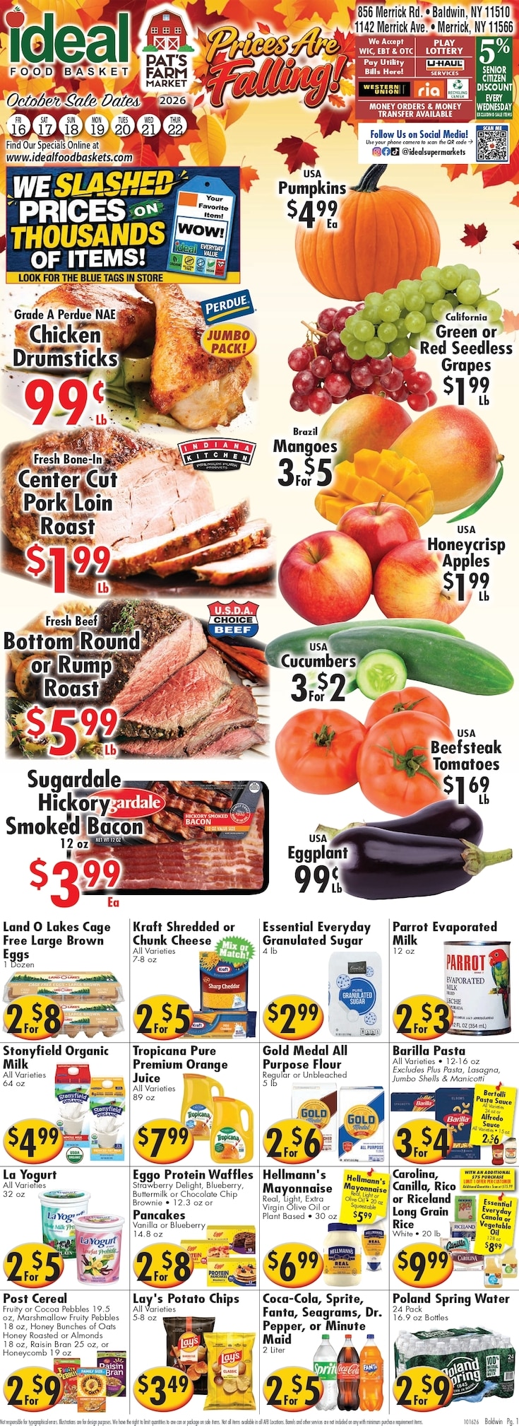 America's Food Basket (Merrick, NY) Weekly Ad October 16 - 22, 2026