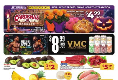 Cardenas Markets (Bryn Mawr Area, CA) Weekly Ad October 21 - 27, 2026