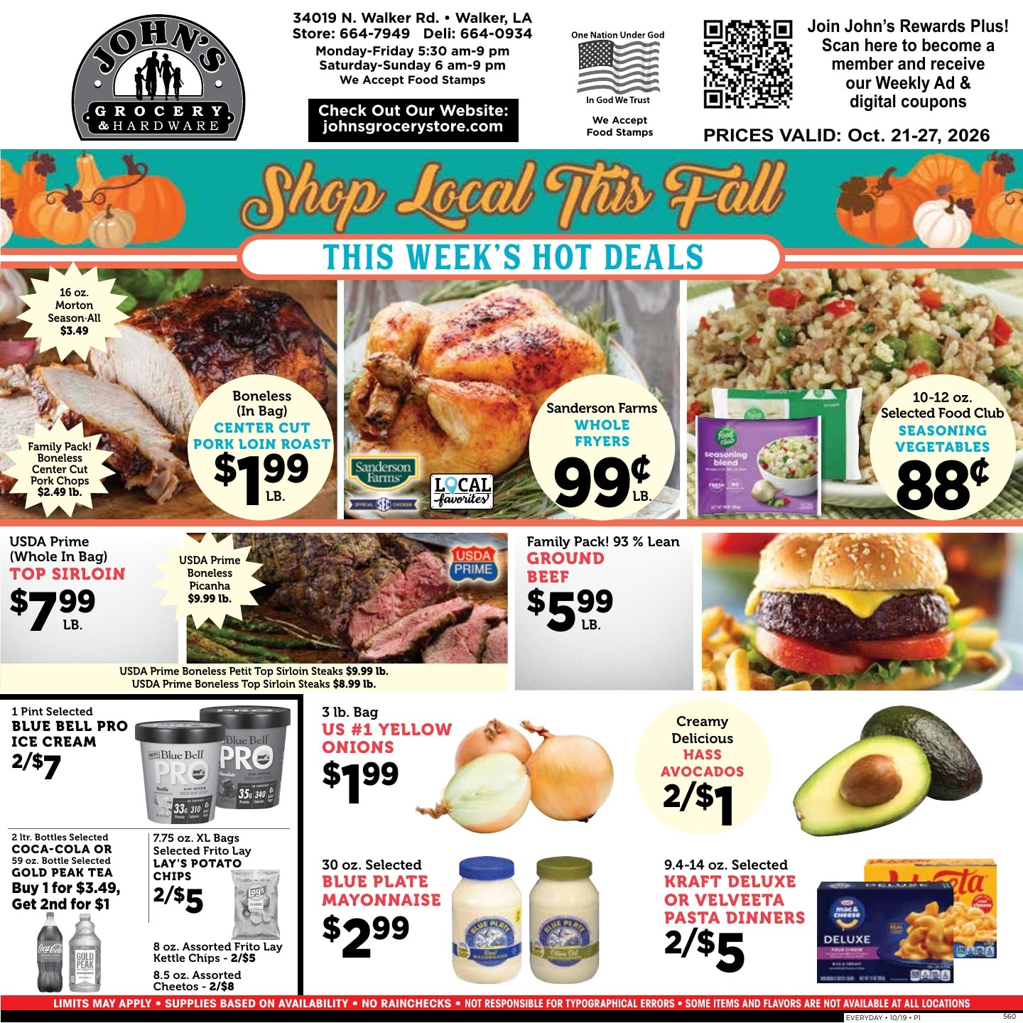 John's Grocery Weekly Ad October 21 - 27, 2026