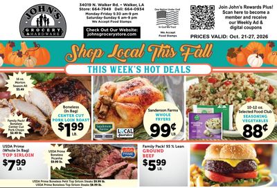 John's Grocery Weekly Ad October 21 - 27, 2026