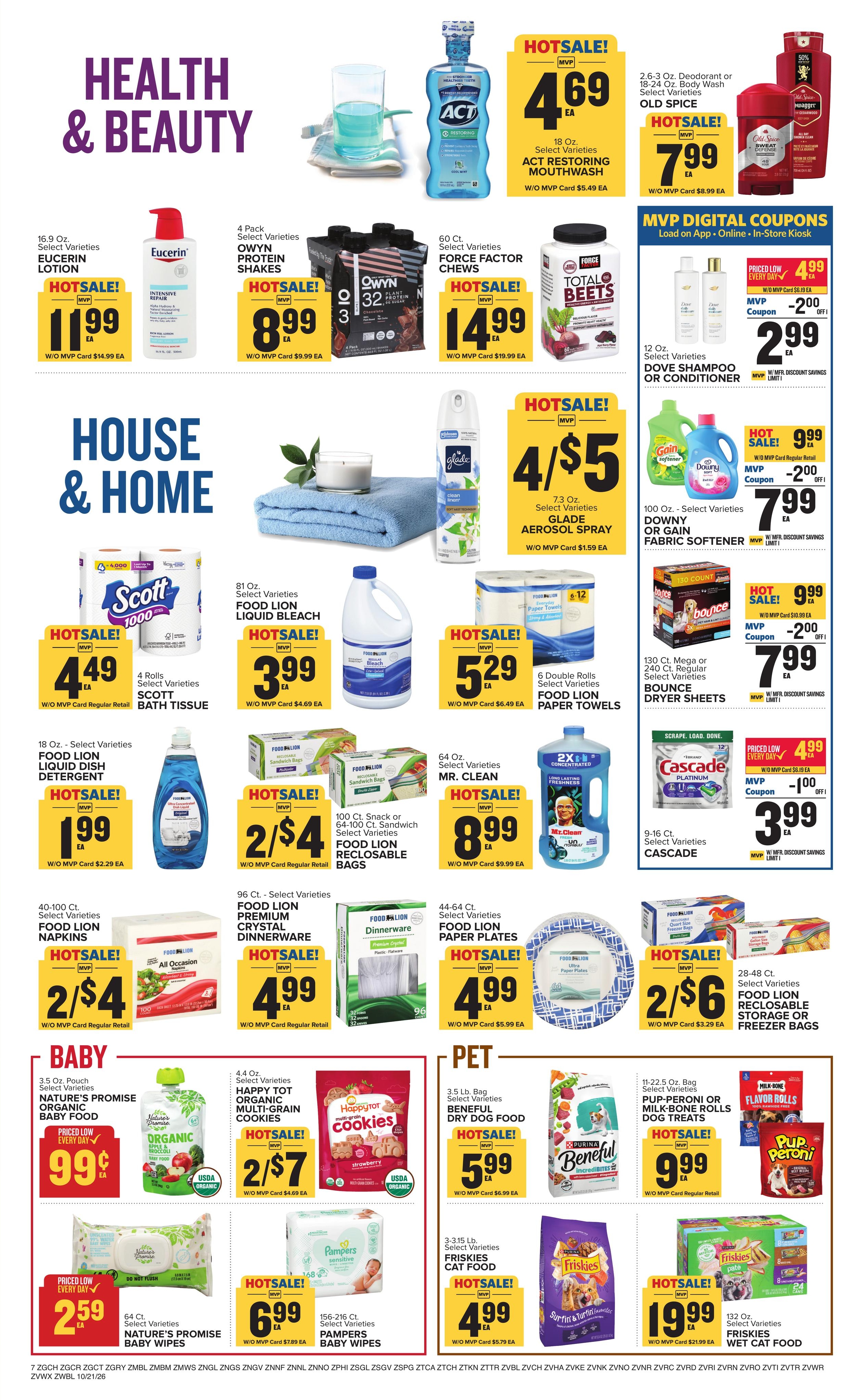 Food Lion (Andrews Area, NC) Weekly Ad October 21 - 27, 2026
