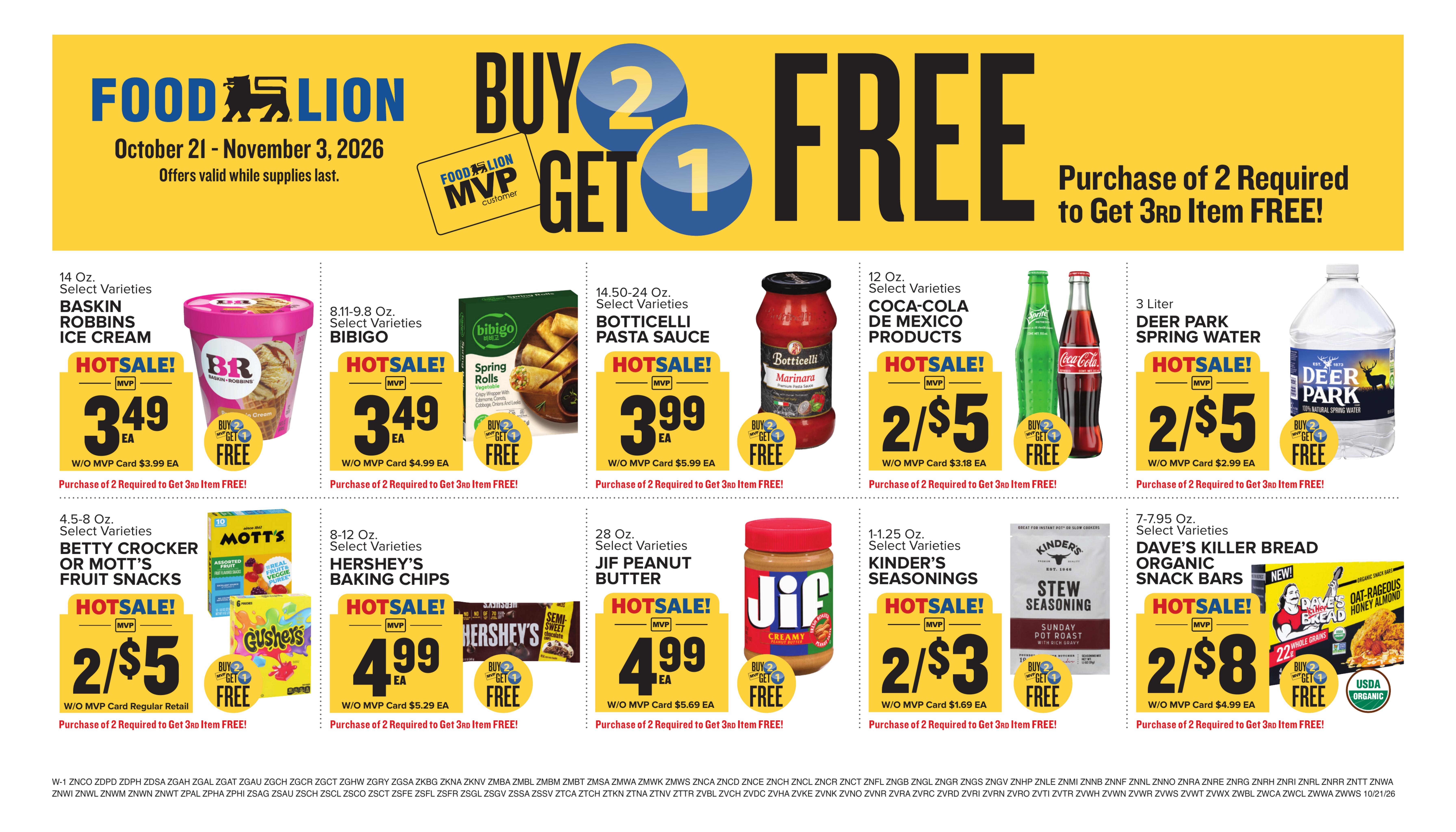 Food Lion (Andrews Area, NC) Weekly Ad October 21 - 27, 2026