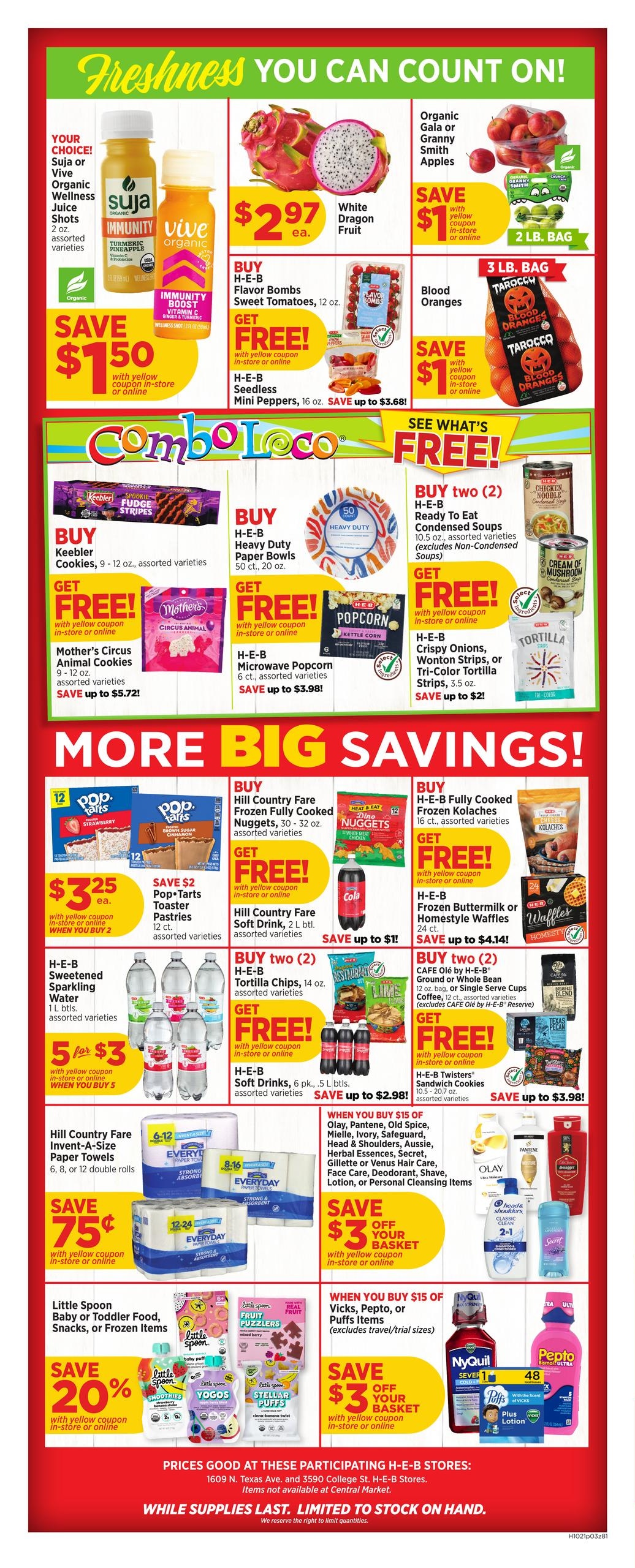 H-E-B (Beaumont Area, TX) Weekly Ad October 21 - 27, 2026
