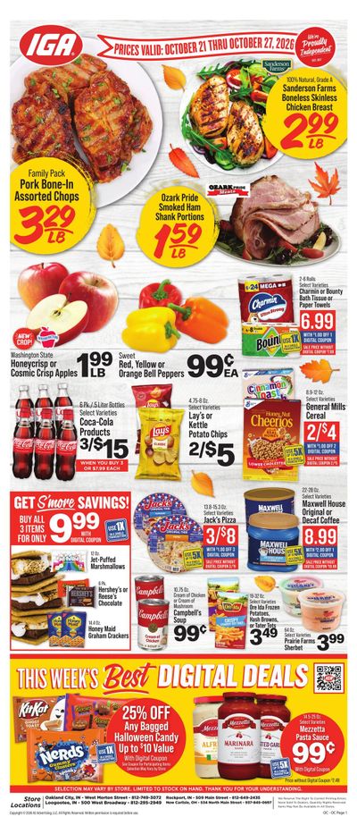IGA (Owensboro Area, KY) Weekly Ad October 21 - 27, 2026