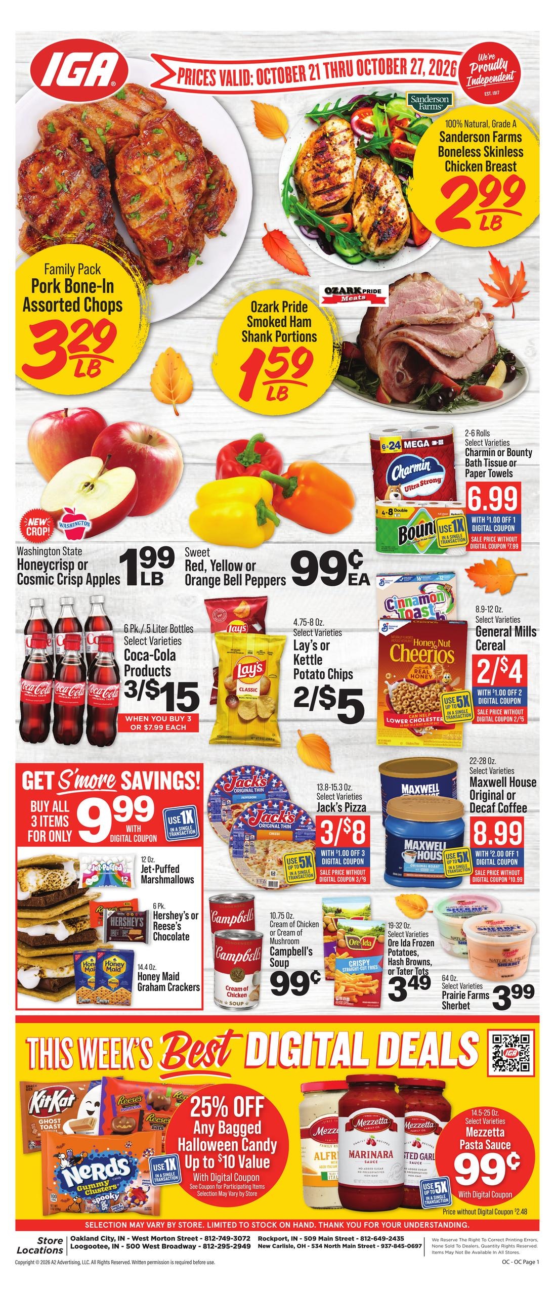 IGA (Owensboro Area, KY) Weekly Ad October 21 - 27, 2026