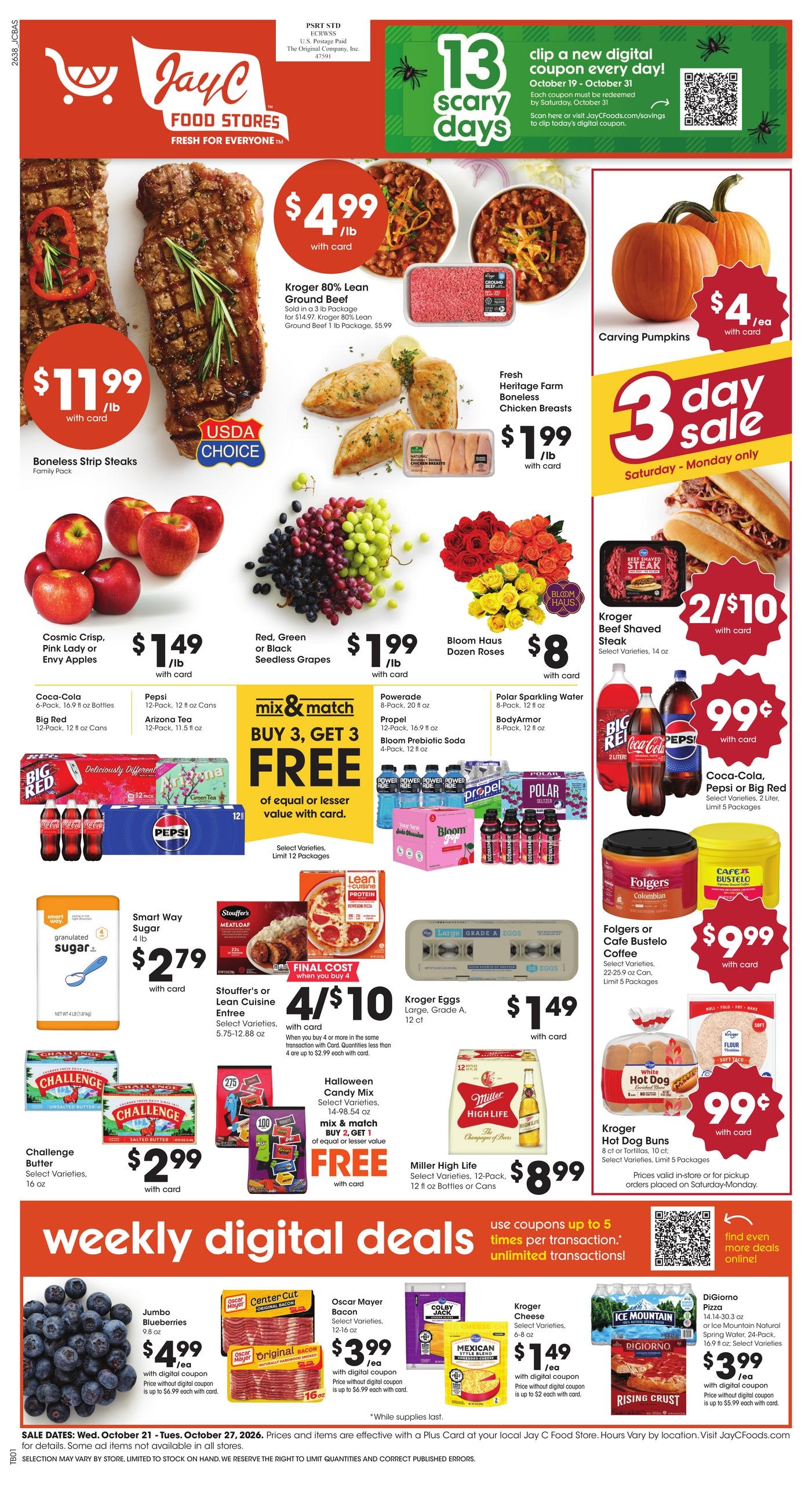 JayC Food Stores (Spencer Area, IN) Weekly Ad October 21 - 27, 2026