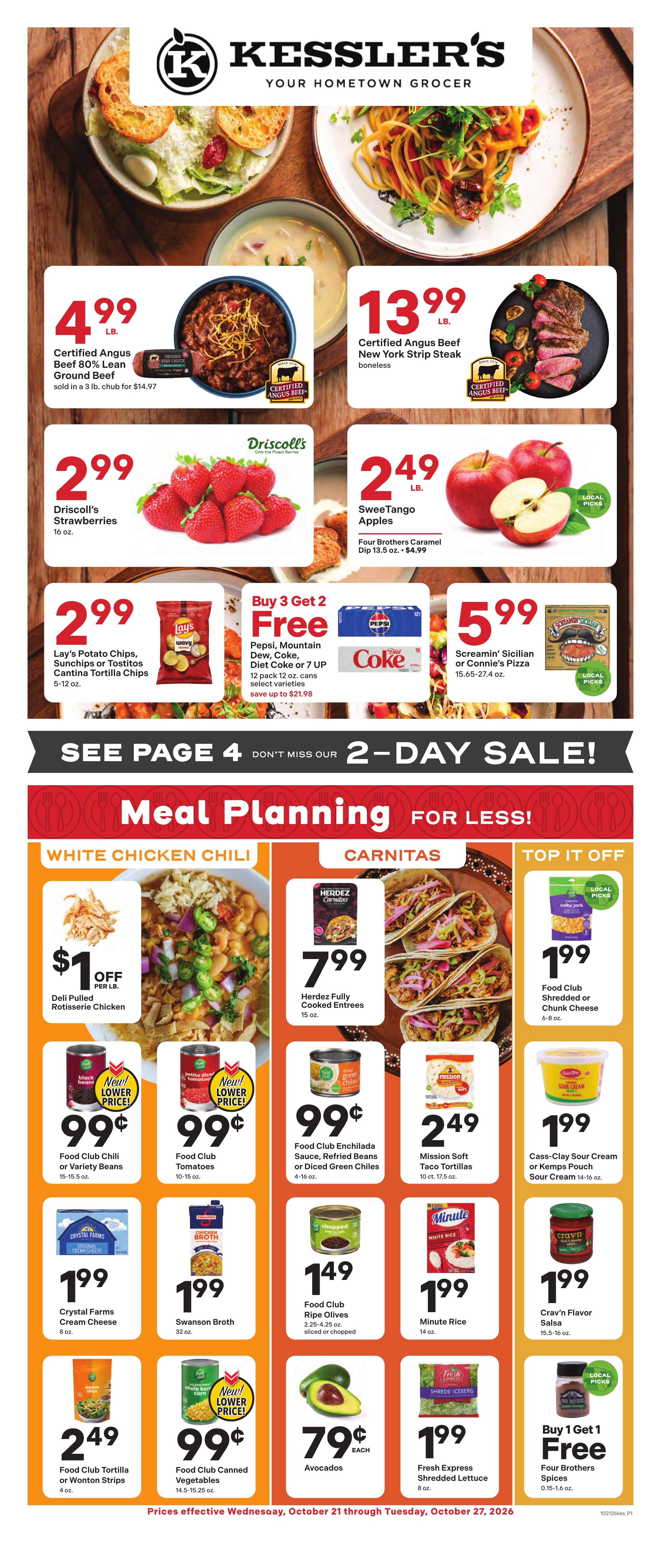 Kessler's Grocery Weekly Ad October 21 - 27, 2026
